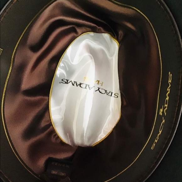 Stacy Adams Brown Fedora Hat Wool Felt Water Repellent Brand New - Picture 3 of 4